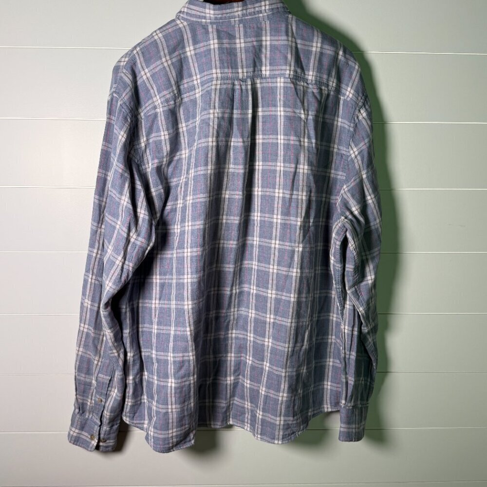 Johnnie O Rascal Long Sleeve Plaid Surflannel Shirt Sz XXL 100% Cotton - Picture 5 of 11